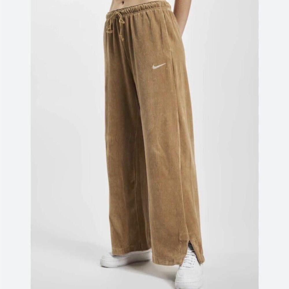Nike Tan Corduroy Wide-Leg Pants